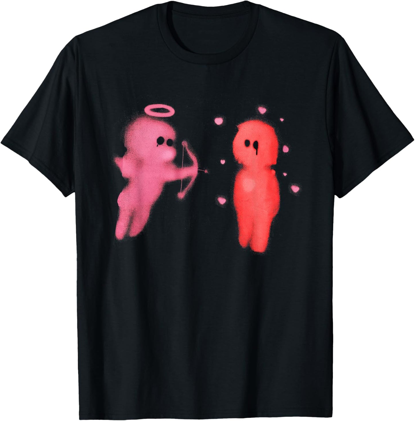 Graphic Cupid’s Love Arrow Men Women Kids T-Shirt - T-Shirt | Black