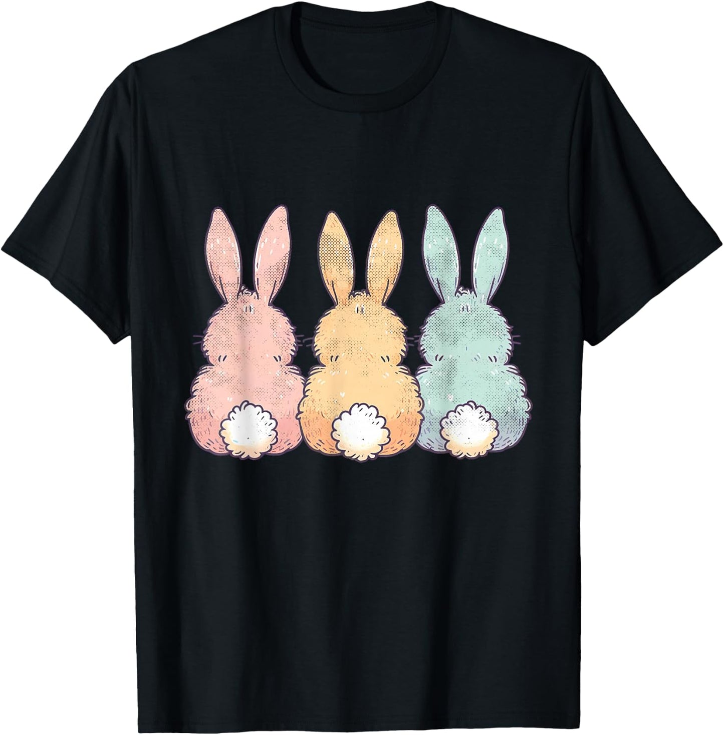 Easter Bunnies Cute Easter T-Shirt - T-Shirt | Black