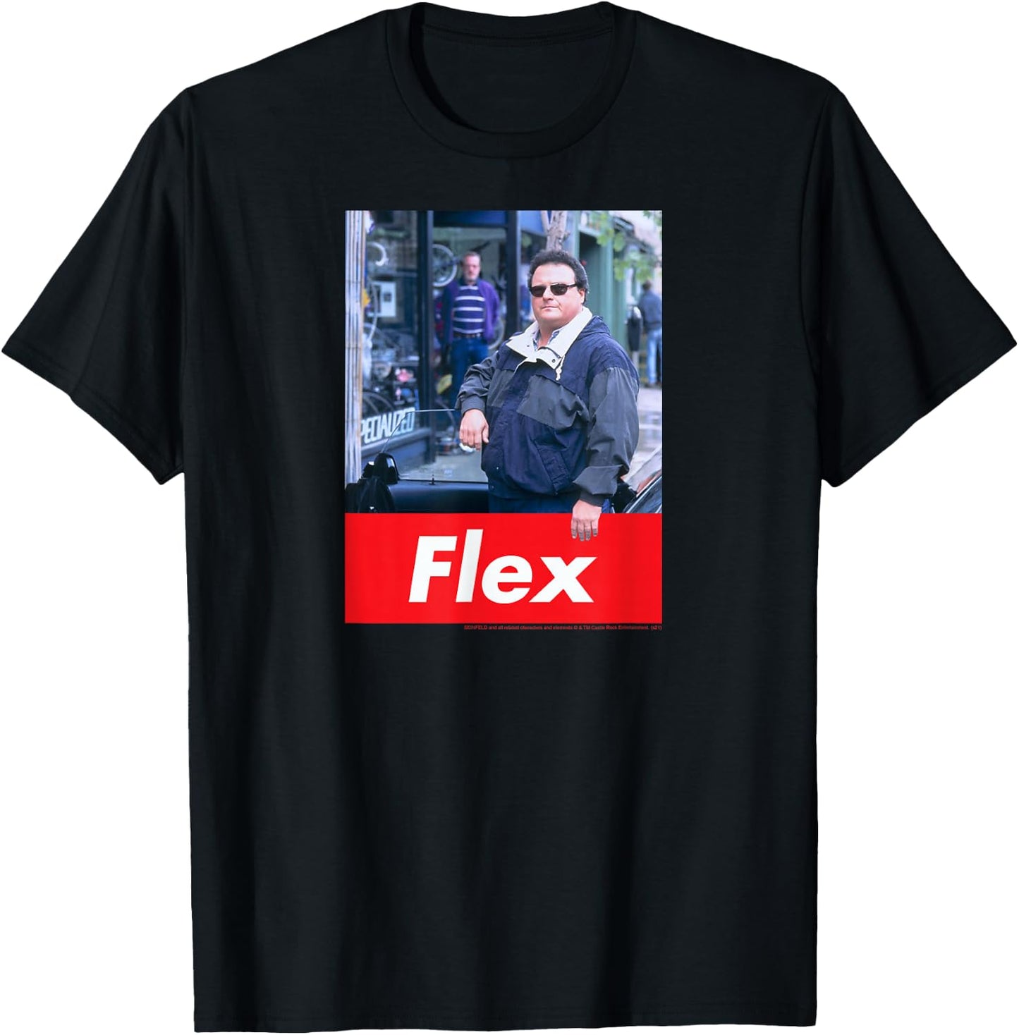 Seinfeld Newman Flex Photo Funny 90's TV Show T-Shirt - T-Shirt | Black