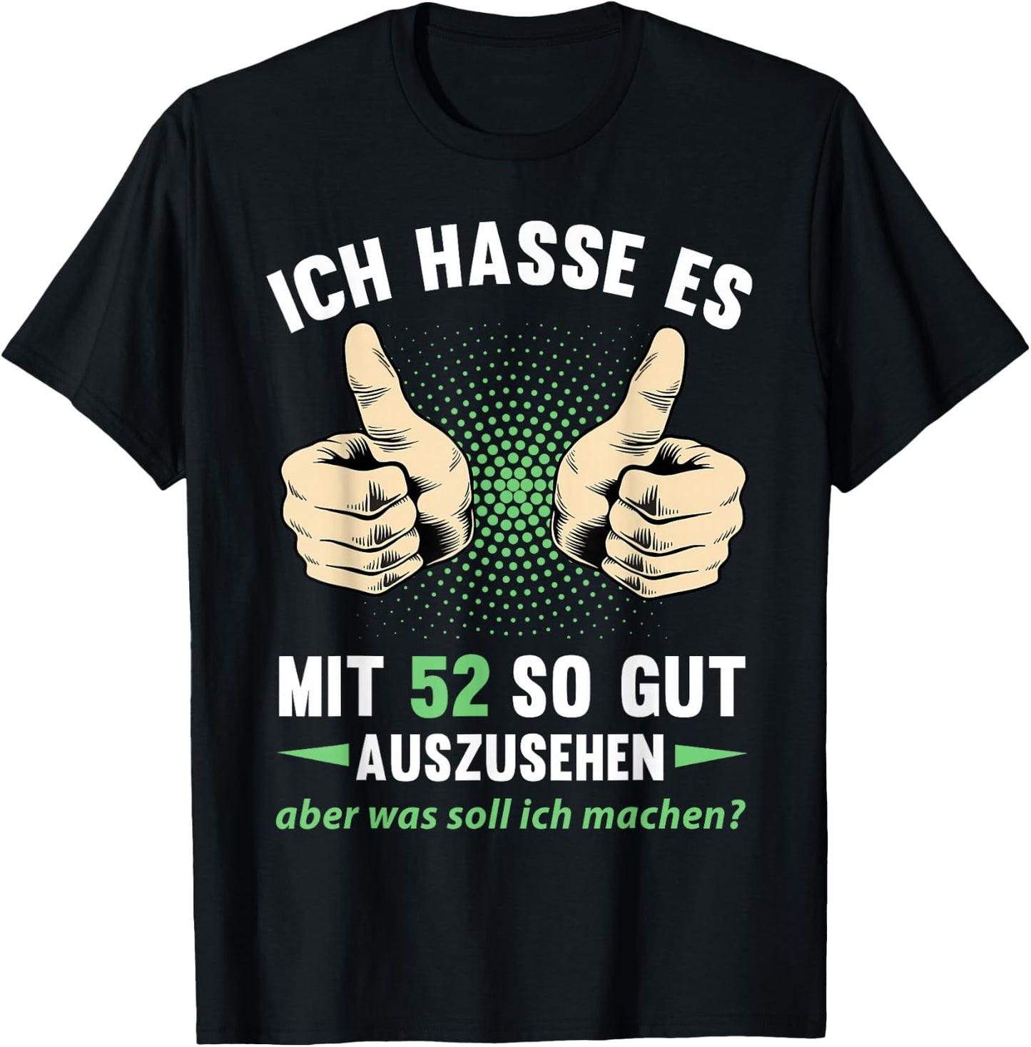 52. Geburtstag Mann Frau 52 Jahre 1974 Deko Lustig Geschenk T-Shirt - T-Shirt | Black