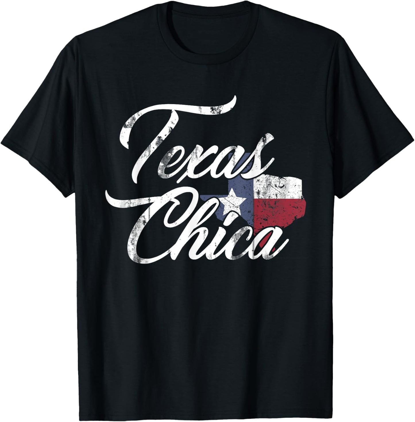Texas Chica Texas T-Shirt - T-Shirt | Black
