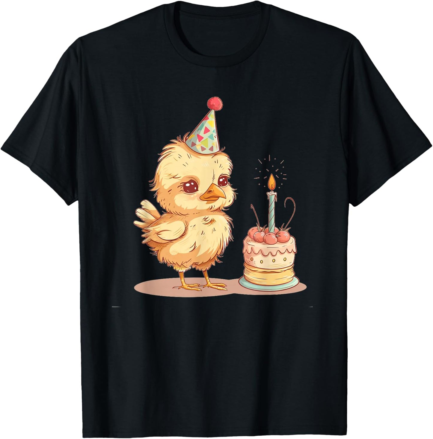 Birthday Party Hat Costume for Boys and Girls T-Shirt - T-Shirt | Black
