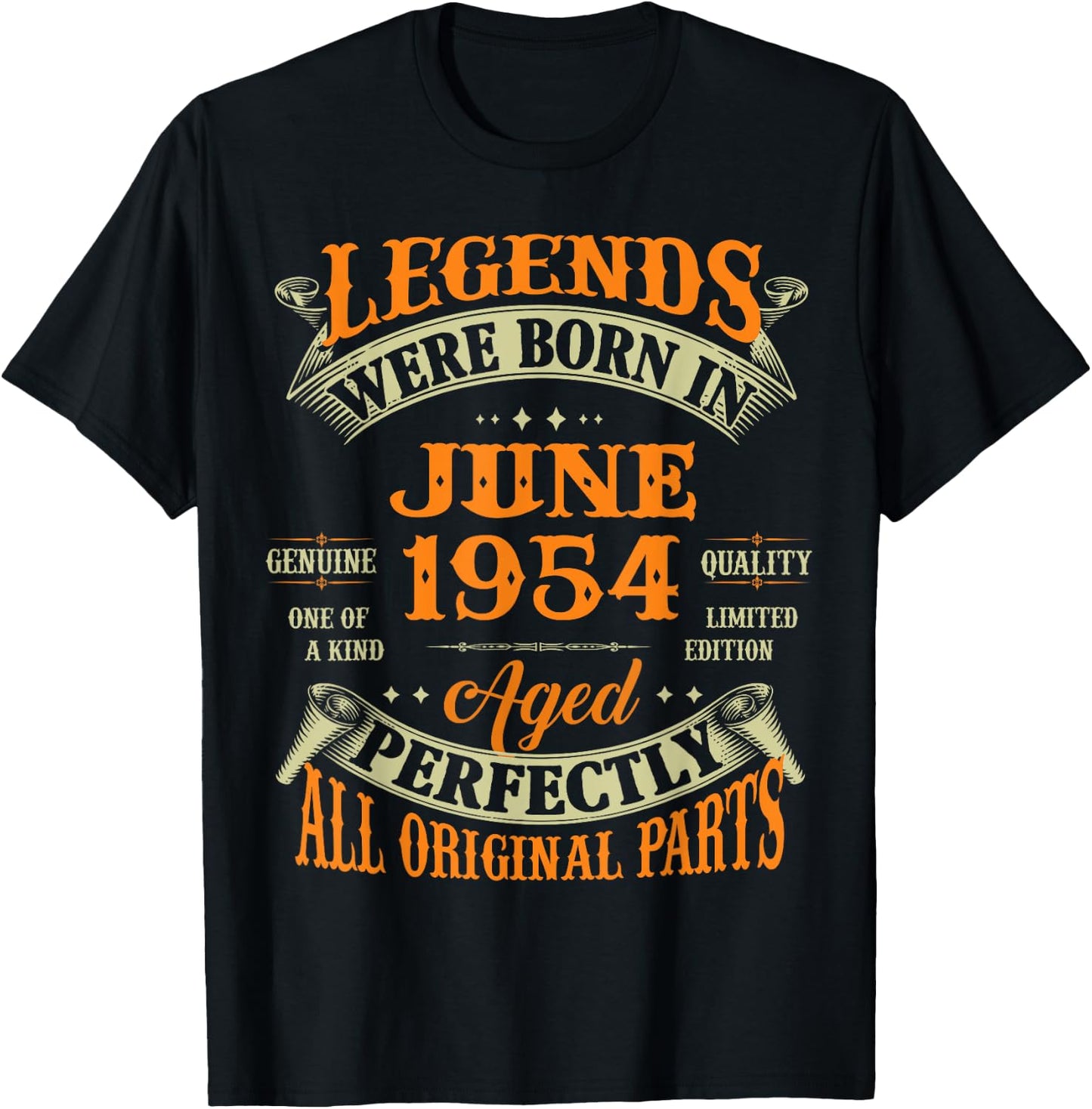71 Years Old T-Shirt - T-Shirt | Black