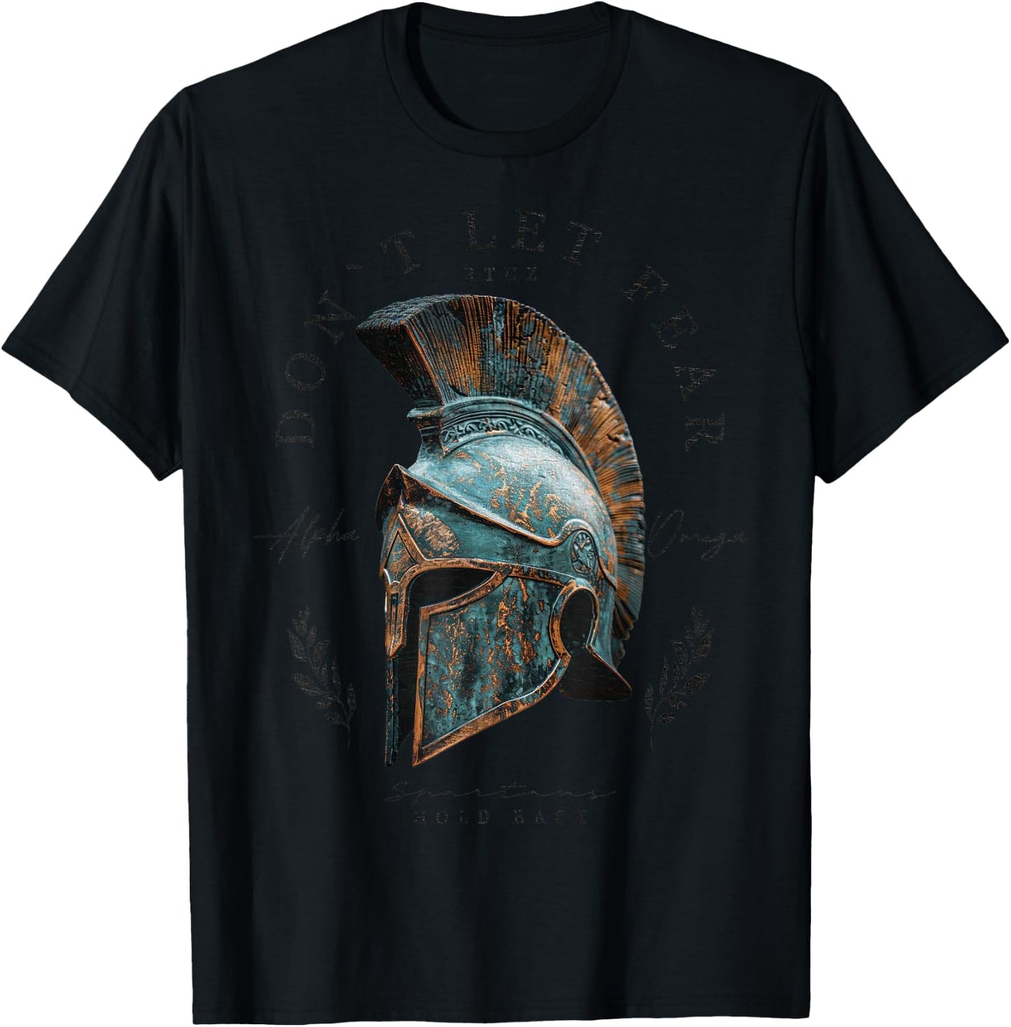 / Greece Patriot Spartan Warrior Griechischer Sparta Helm Krieger Soldat Spartaner T-Shirt - T-Shirt | Black