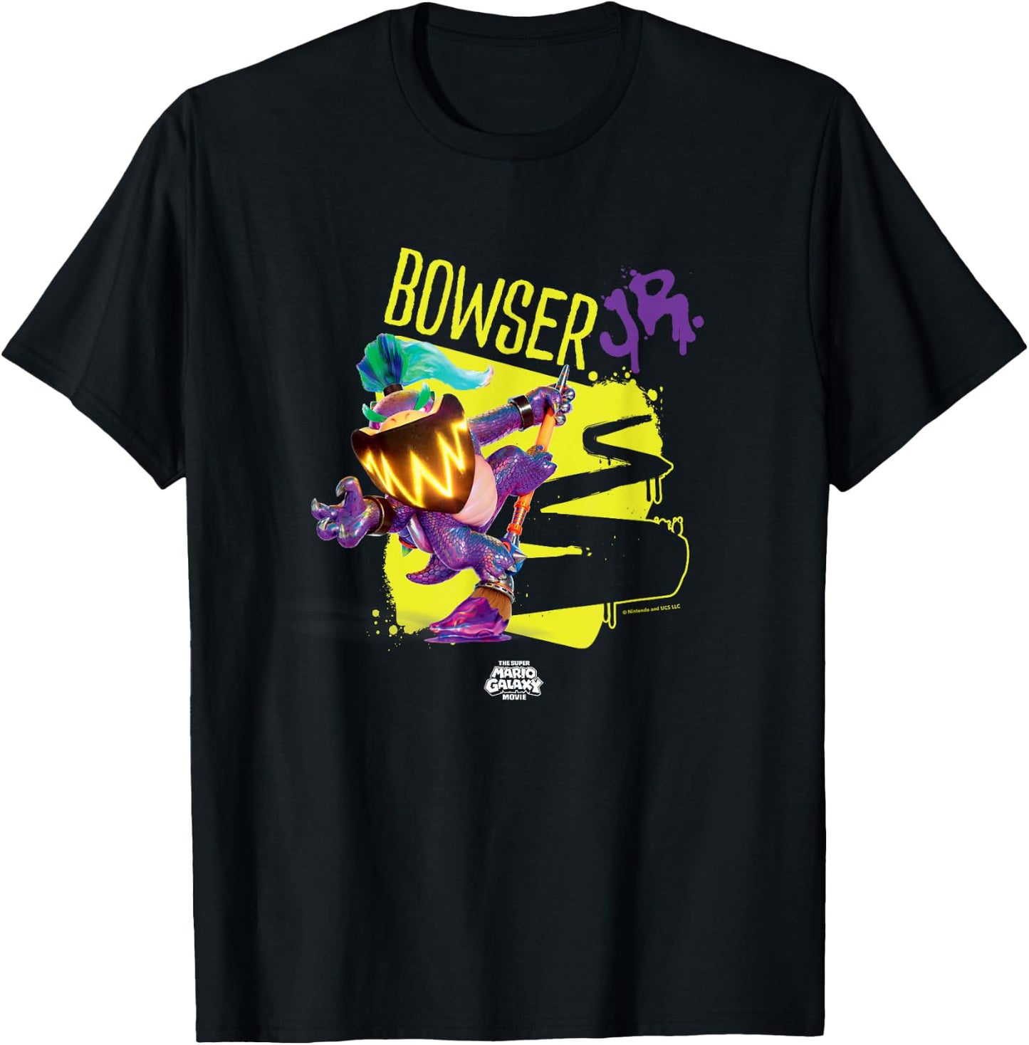 The Super Mario Galaxy Movie Wonder Bowser Jr. Power T-Shirt - T-Shirt | Black
