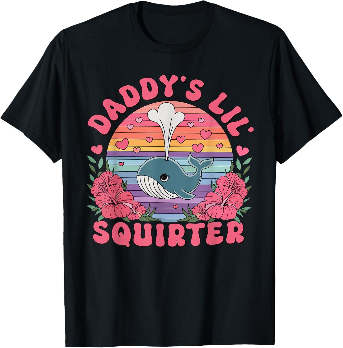 Daddy's Lil' Squirter Funny Adult Humor T-Shirt - T-Shirt | Black