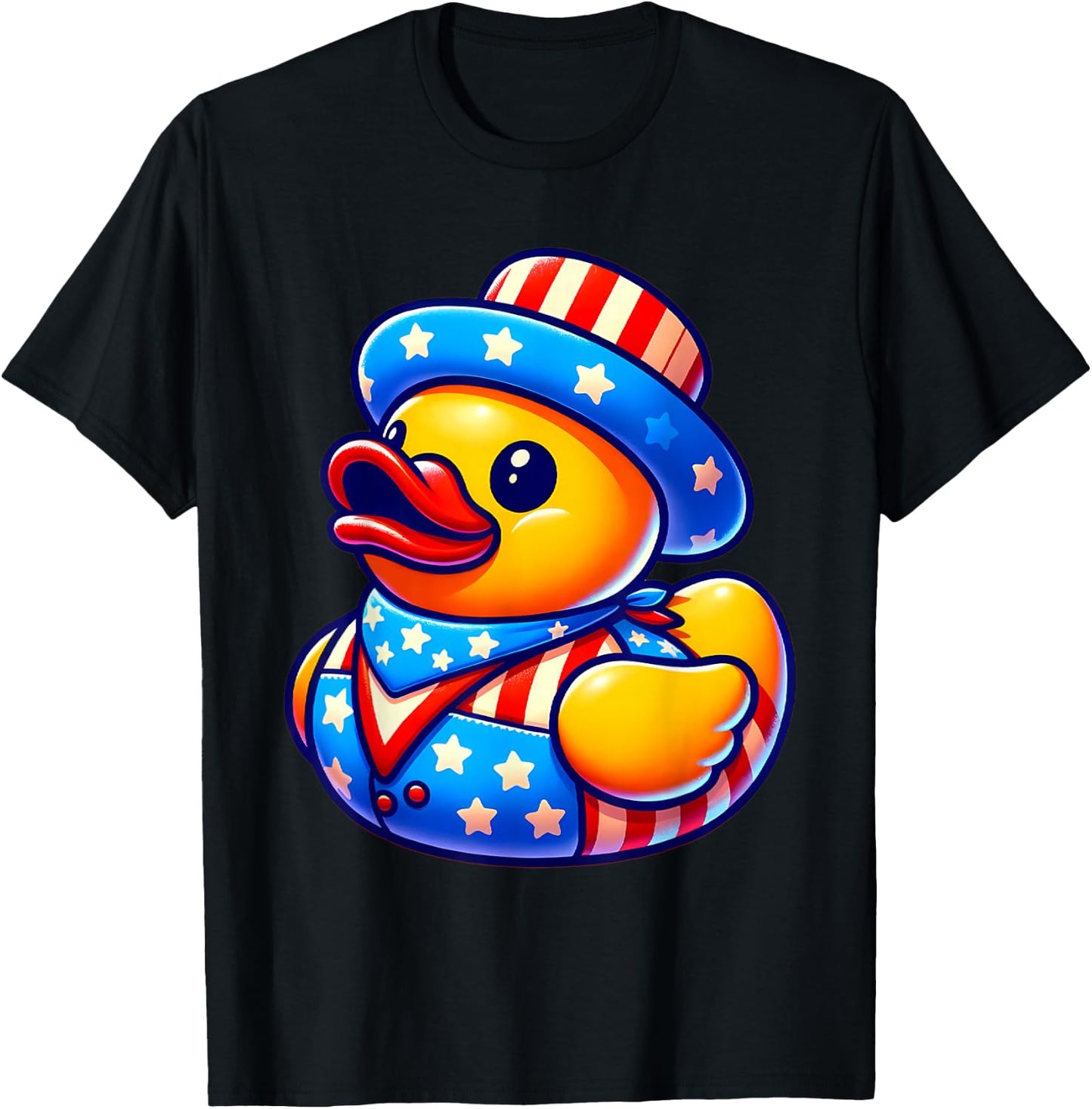 Rubber Duck 4th of July Independence Day Men Women Kids T-Shirt - T-Shirt | Black