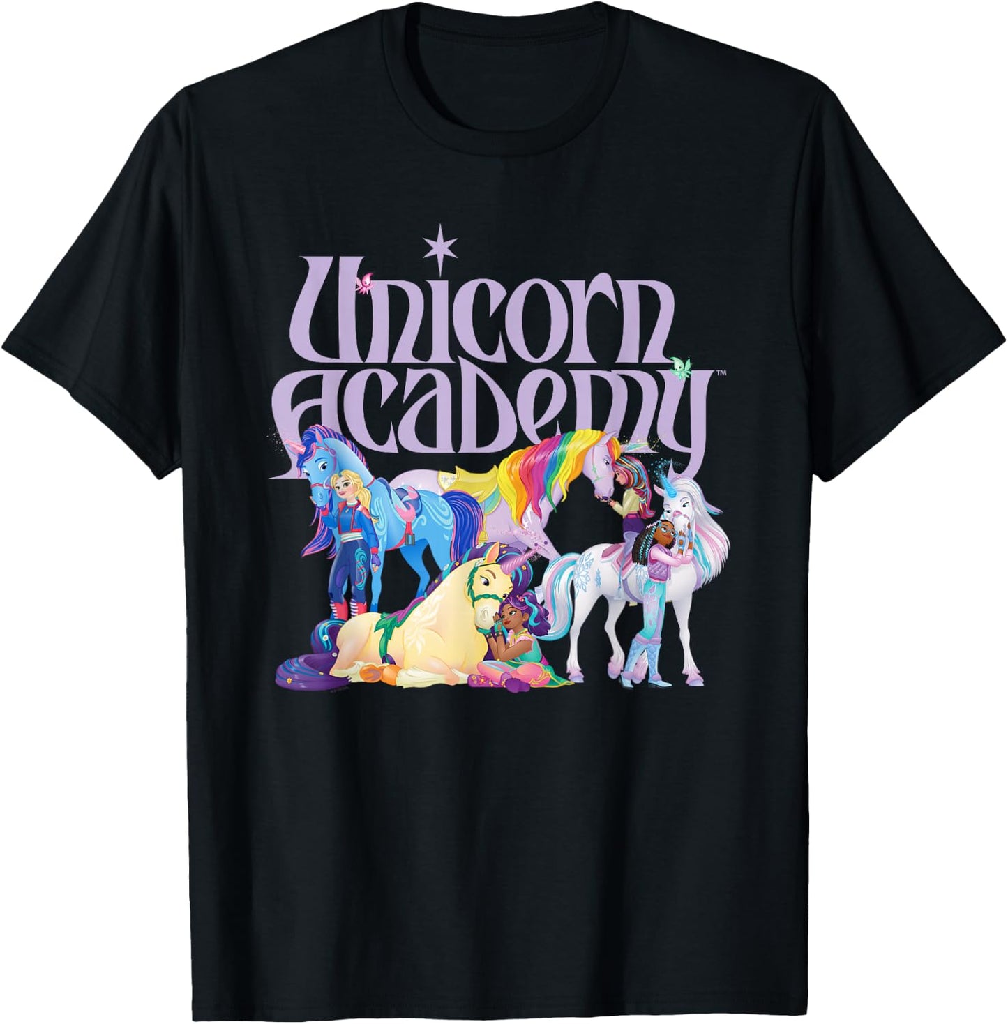 Riders and Unicorns , Black, S T-Shirt - T-Shirt | Black