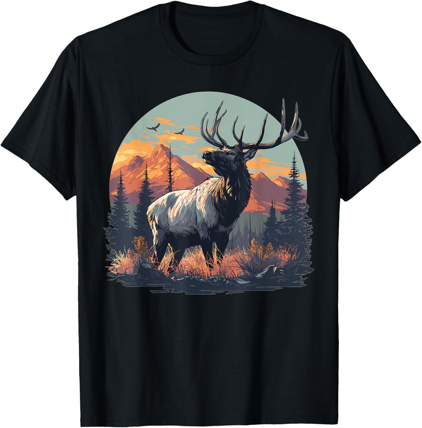 Elks Elk T-Shirt - T-Shirt | Black