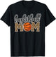 Basketball Mom Leopard Print Cheetah Proud Mom Sport T-Shirt - T-Shirt | Black