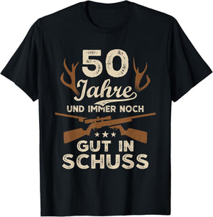 50 Jahre Jäger 50. Geburtstag Jagd T-Shirt - T-Shirt | Black
