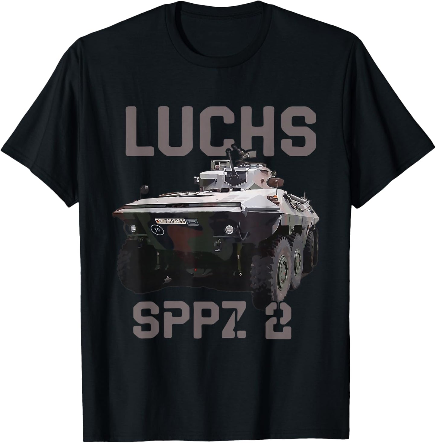 Spähpanzer Luchs Deutsches Aufklärungsfahrzeug T-Shirt - T-Shirt | Black