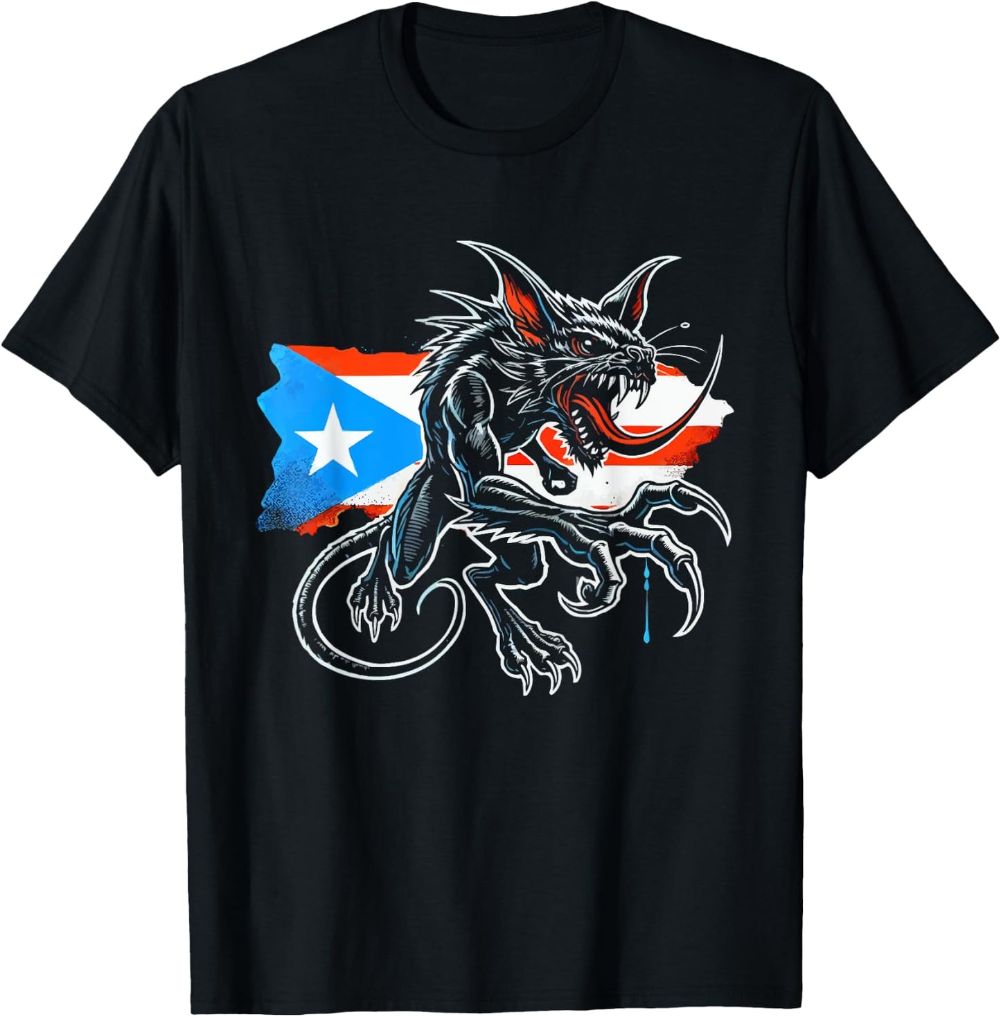 Chupacabra Legendary Creature Mythical Beast Cryptozoology T-Shirt - T-Shirt | Black