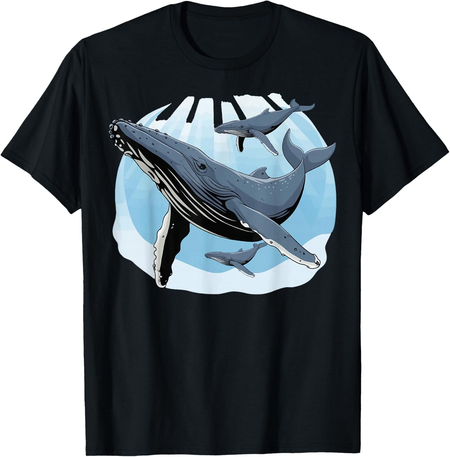 Humpback Whale T-Shirt - T-Shirt | Black