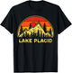Vintage Lake Placid New York NY Mountains Hiking Souvenir T-Shirt - T-Shirt | Black