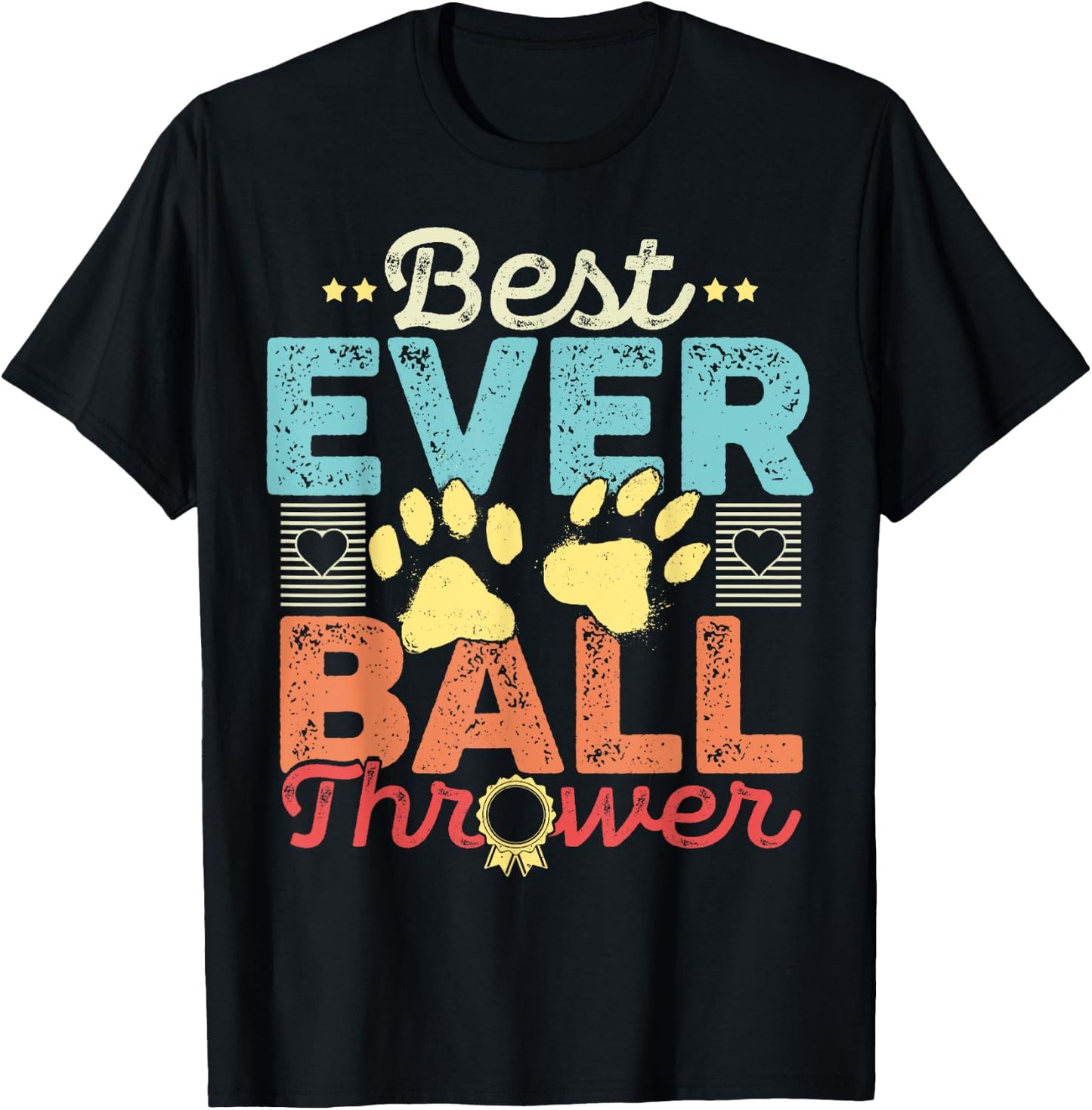 Dog Lover Gift - Best Ever Ball Thrower - Funny Gift Women Kids T-Shirt - T-Shirt | Black