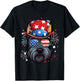 Scottish Terrier Patriotic USA Flag 4th Of July Dog Lover T-Shirt - T-Shirt | Black