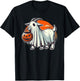 Cute Goat Ghost Pun Meme Trick or Treat Funny Halloween T-Shirt - T-Shirt | Black