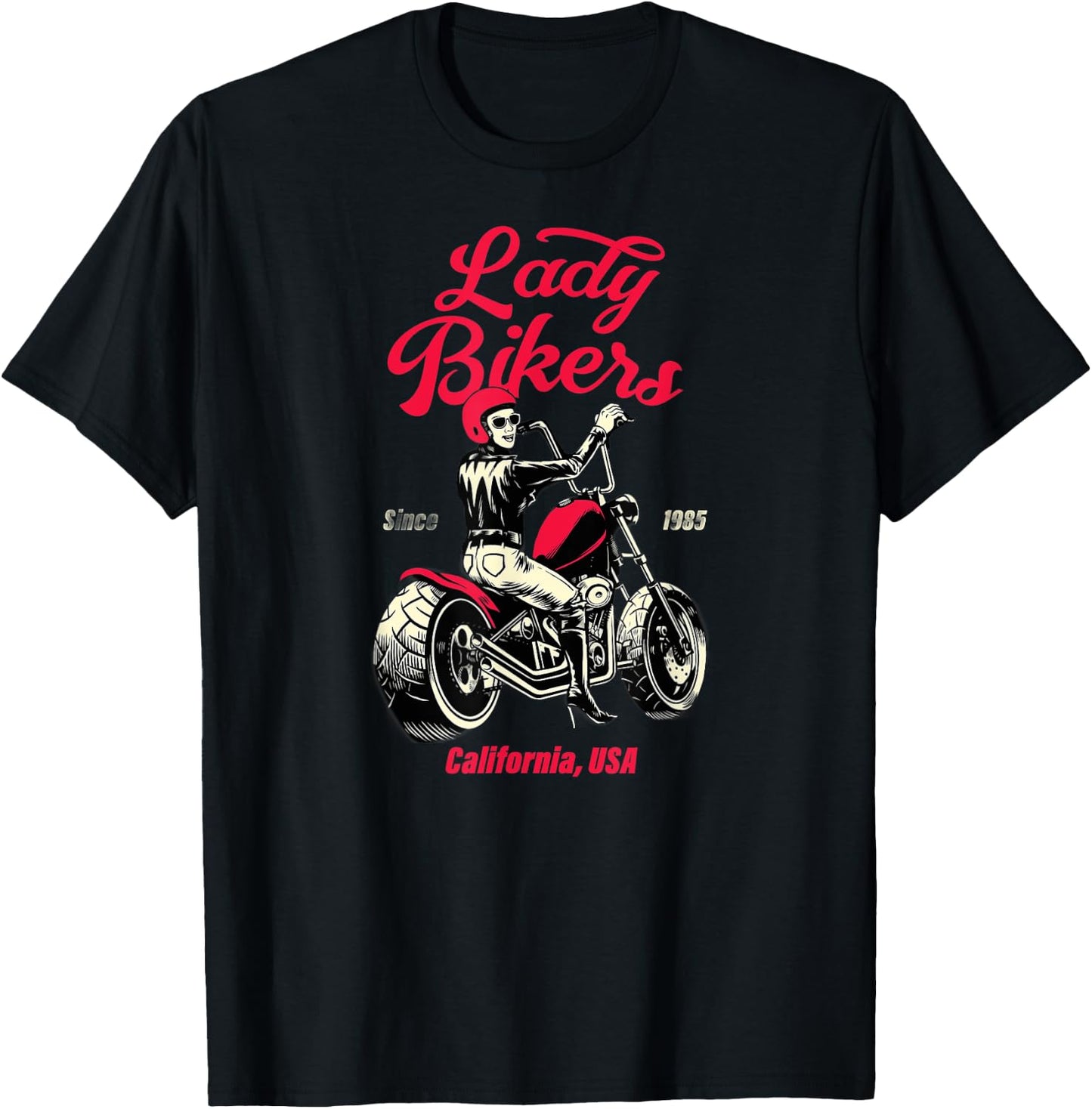 Bike Queen: Reiten wie ein Boss! Lady Biker Power T-Shirt - T-Shirt | Black