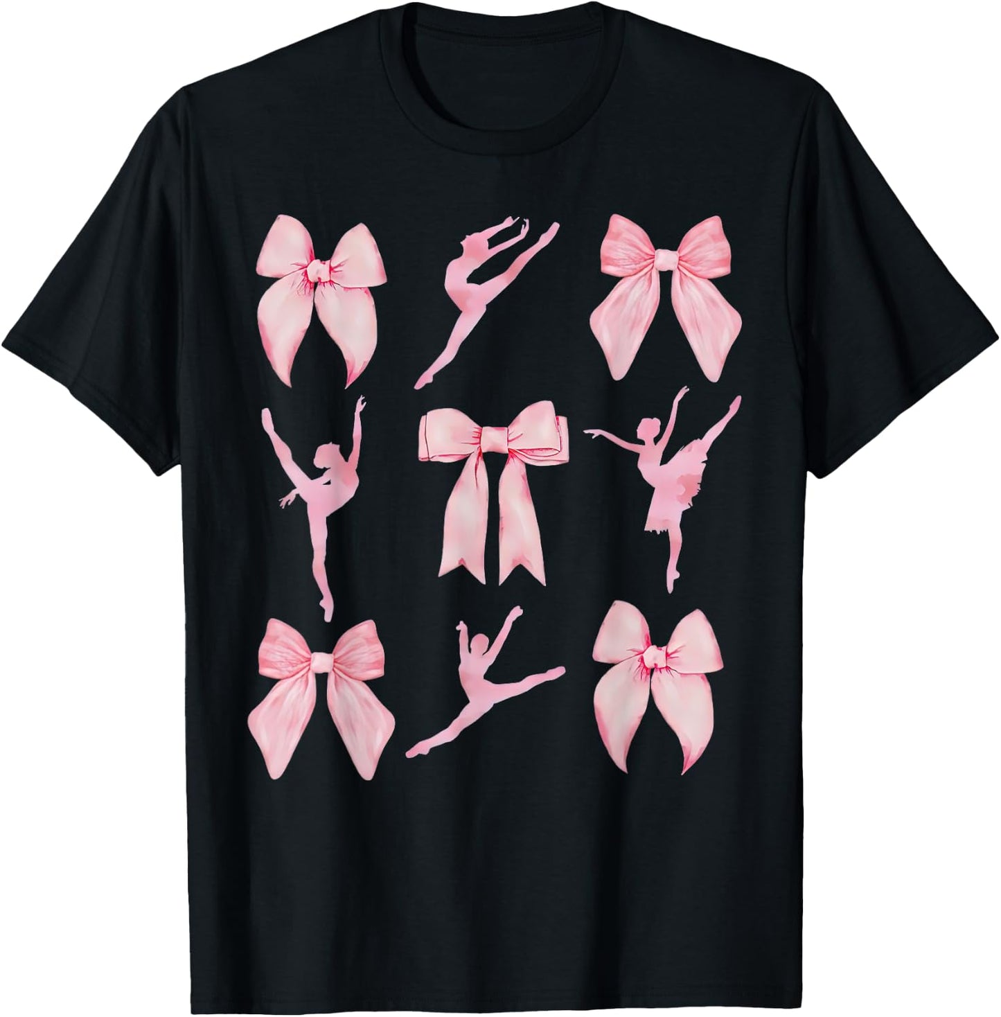 Coquette Bow Ballet Dance Teacher Coquette Women Dancing T-Shirt - T-Shirt | Black