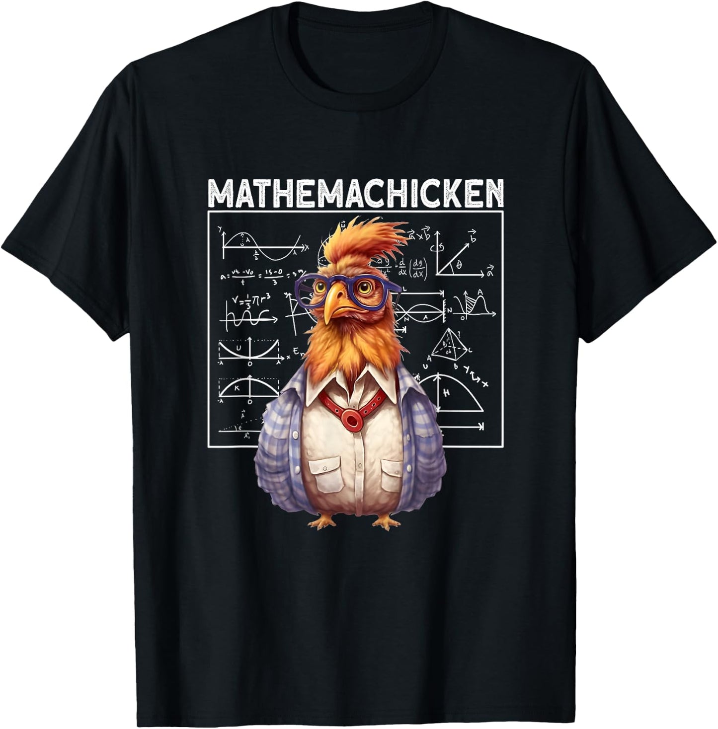 Mathemachicken Math chicken T-Shirt - T-Shirt | Black