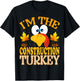 99 Gifts Thanksgiving Family Matching Pajamas - Thanksgiving I'm The Construction Turkey Matching - -Adults - Black - Small - Short Sleeve T-Shirt - T-Shirt | Black