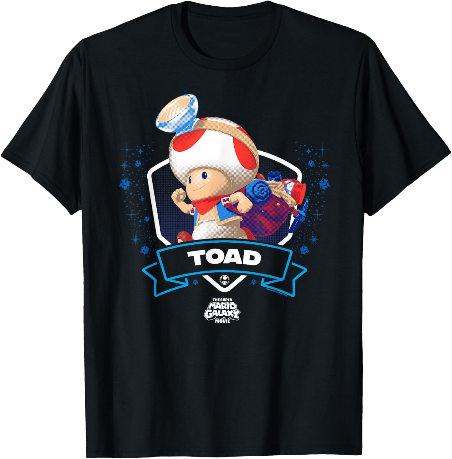 The Super Mario Galaxy Movie Toad Champion T-Shirt - T-Shirt | Black