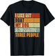 Funny Boaters Yacht I Like My Boat My Dog and Maybe 3 People Men Women T-Shirt - T-Shirt | Black