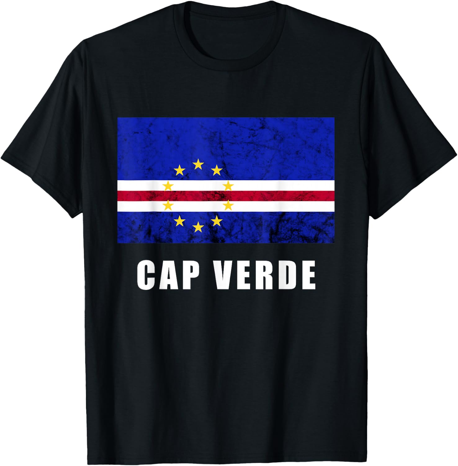 Kap Verde Flagge Cap Verde Stars Kap Verde Island Pride T-Shirt - T-Shirt | Black