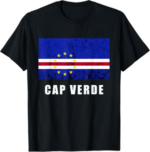 Kap Verde Flagge Cap Verde Stars Kap Verde Island Pride T-Shirt - T-Shirt | Black