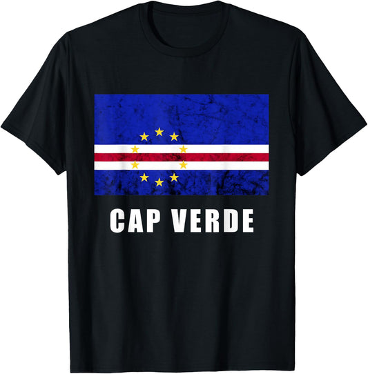 Kap Verde Flagge Cap Verde Stars Kap Verde Island Pride T-Shirt - T-Shirt | Black