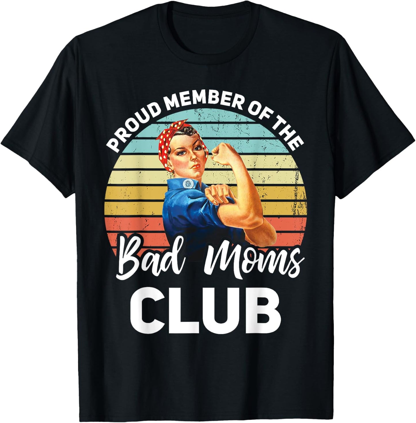 Proud Member Of The Bad Moms Club Lustiger Muttertag T-Shirt - T-Shirt | Black