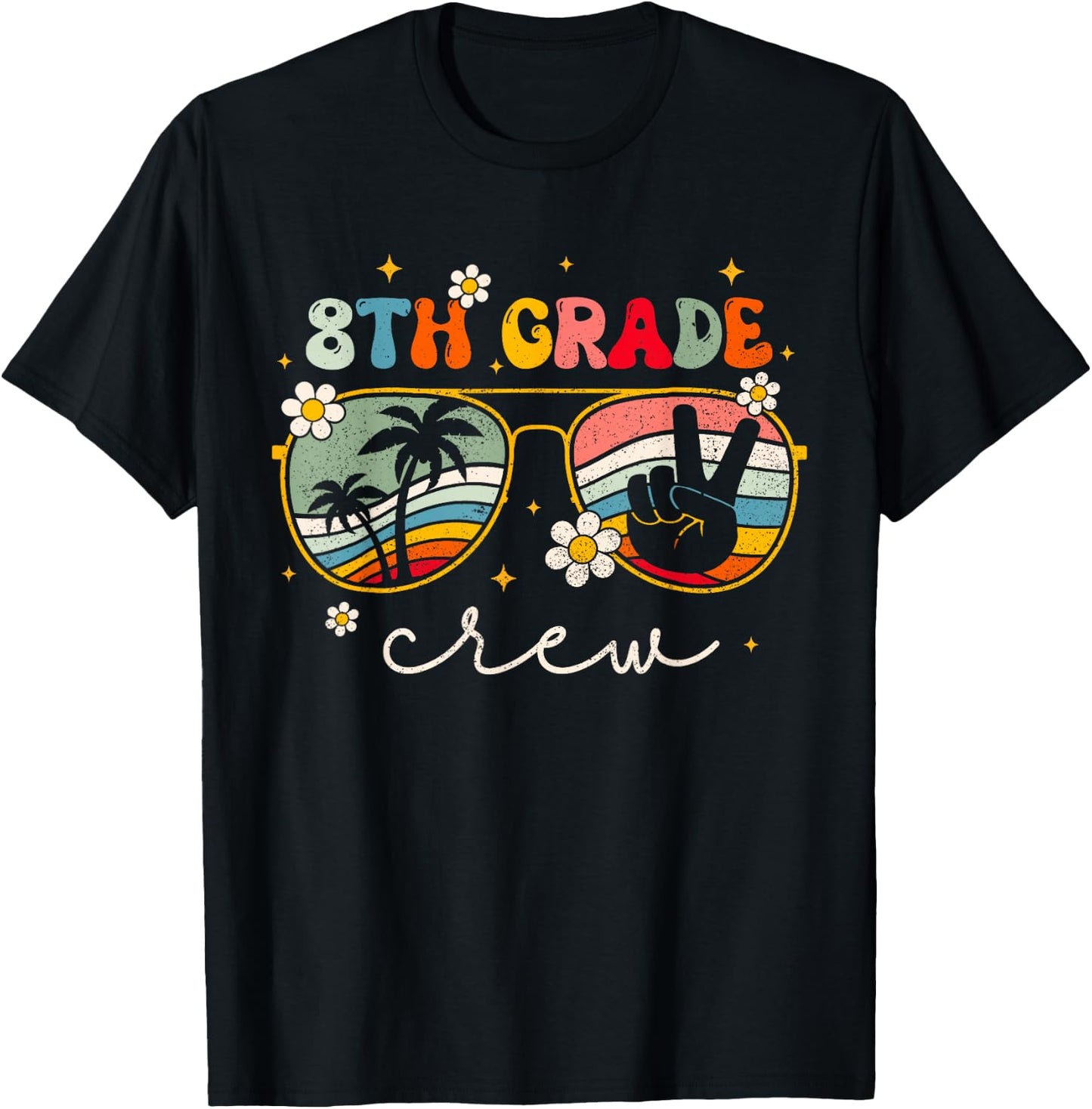 8th Grade Crew teacher team Eighth grade squad girls boys T-Shirt - T-Shirt | Black