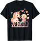 Kids Wheelchair Accessories Girls Unicorn Wheelchair Girl T-Shirt - T-Shirt | Black
