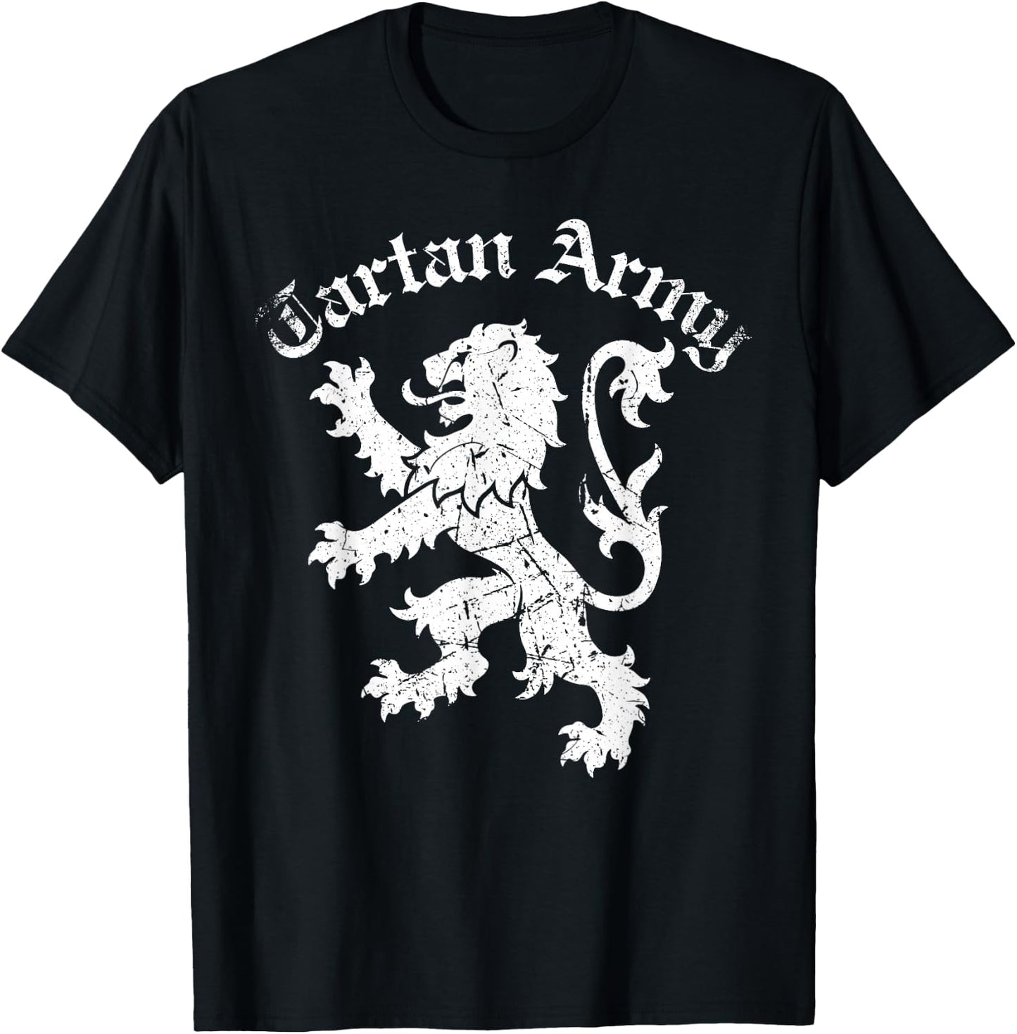 Tartan Army Scotland Patricotic Design T-Shirt - T-Shirt | Black