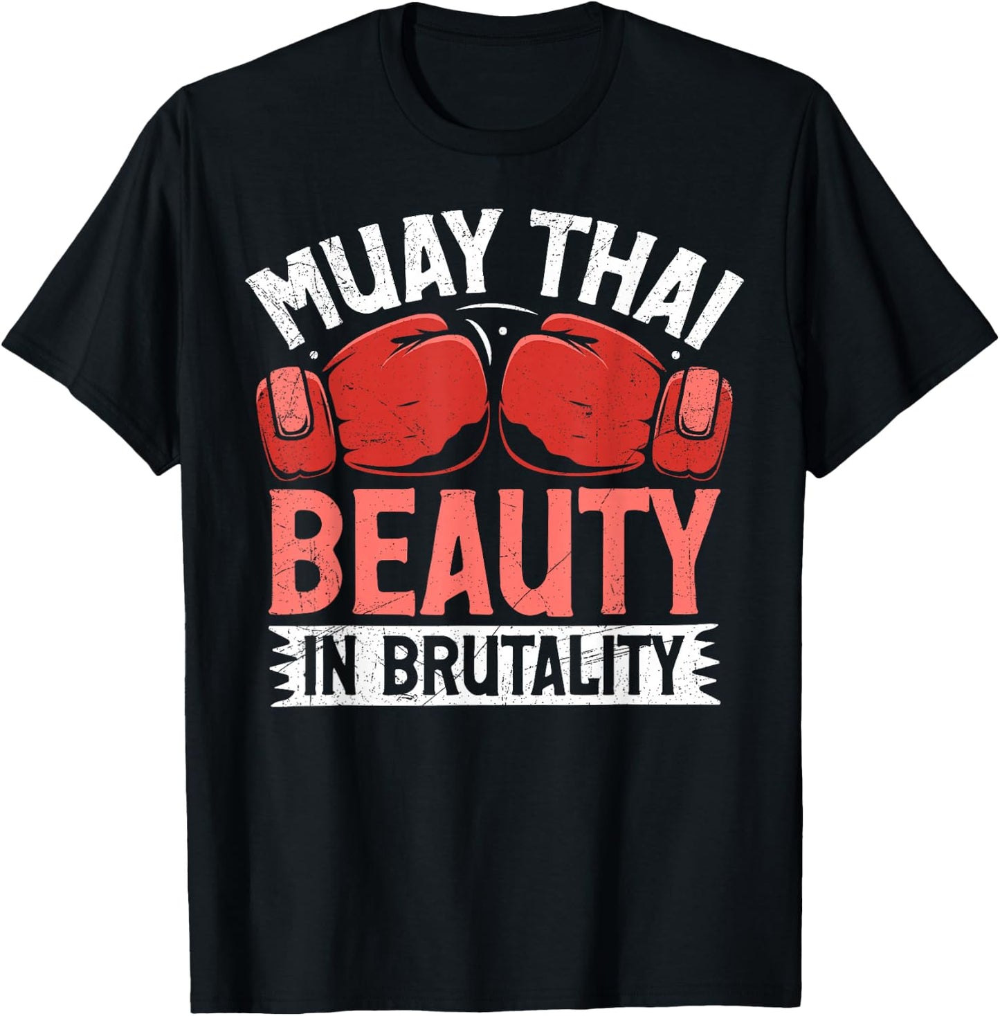 Muay Thai Beauty in Brutality Muay Thai T-Shirt - T-Shirt | Black