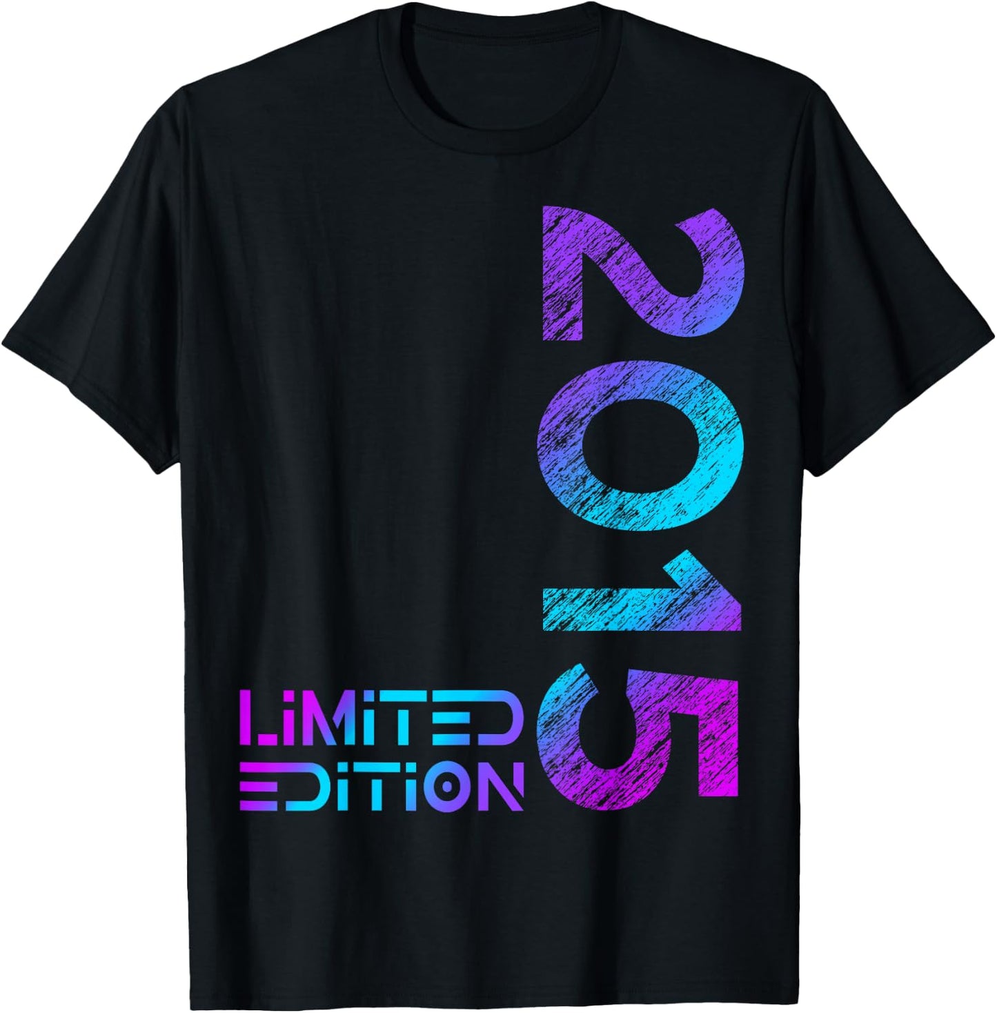 Kids 9th Birthday Limited Edition Vintage 2015 Boy Girl , black T-Shirt - T-Shirt | Black