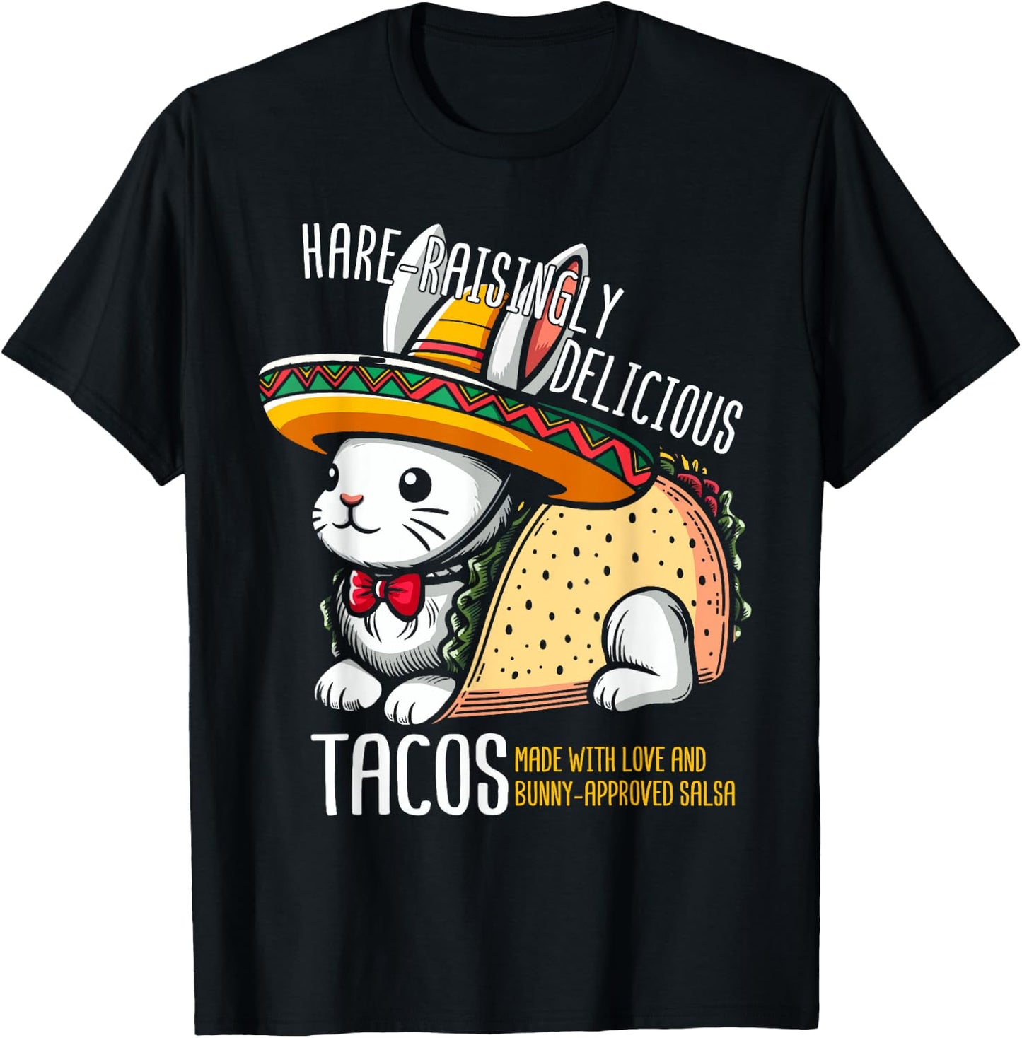 Taco Bunny Taco Rabbit T-Shirt - T-Shirt | Black