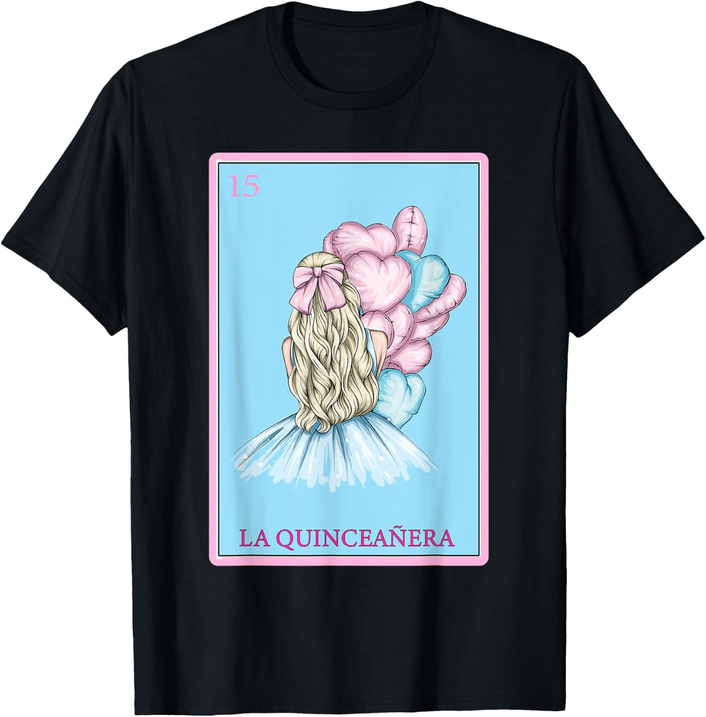 Funny Spanish-Mexican Bingo Gifts - La Quinceañera T-Shirt - T-Shirt | Black