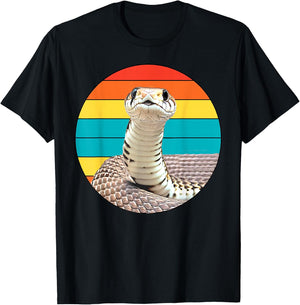 Cute Retro Snake Shirt Vintage Funny Shirt for Snake Lovers T-Shirt - T-Shirt | Black