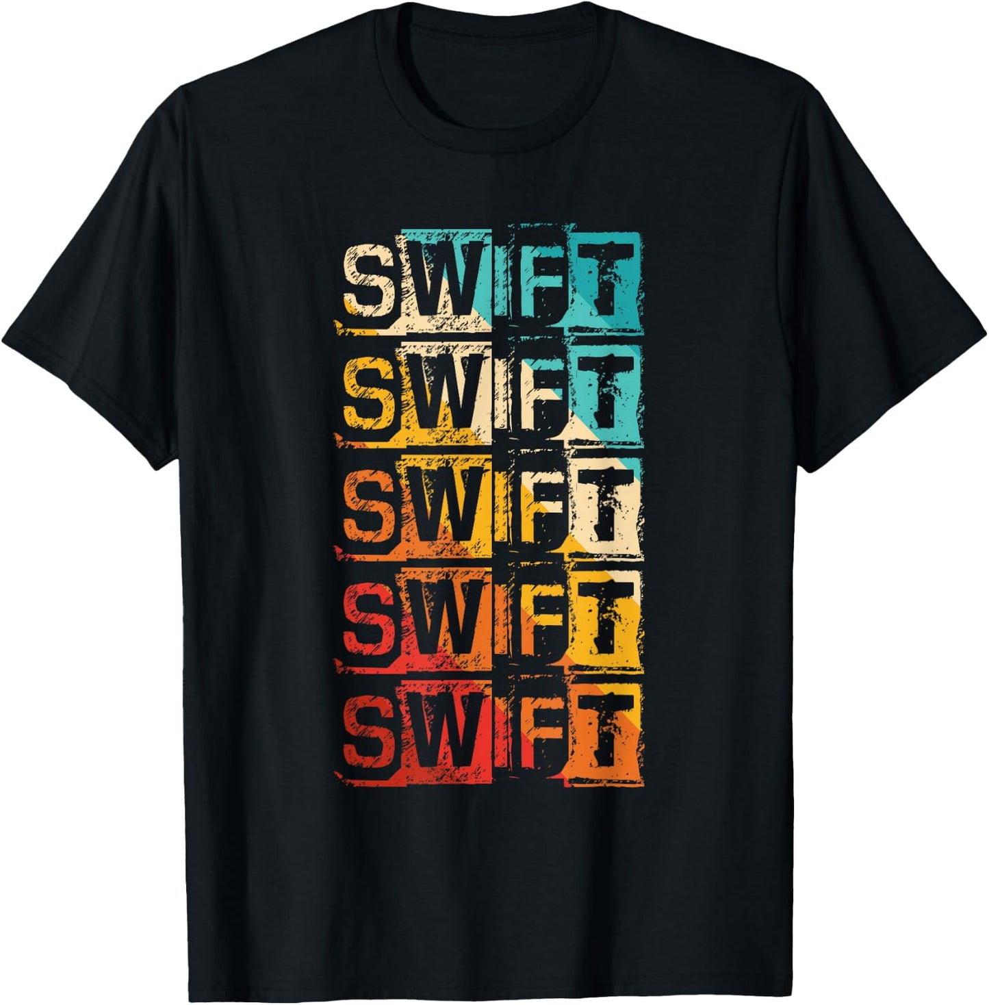 Swift Vintage Grunge T-Shirt - T-Shirt | Black