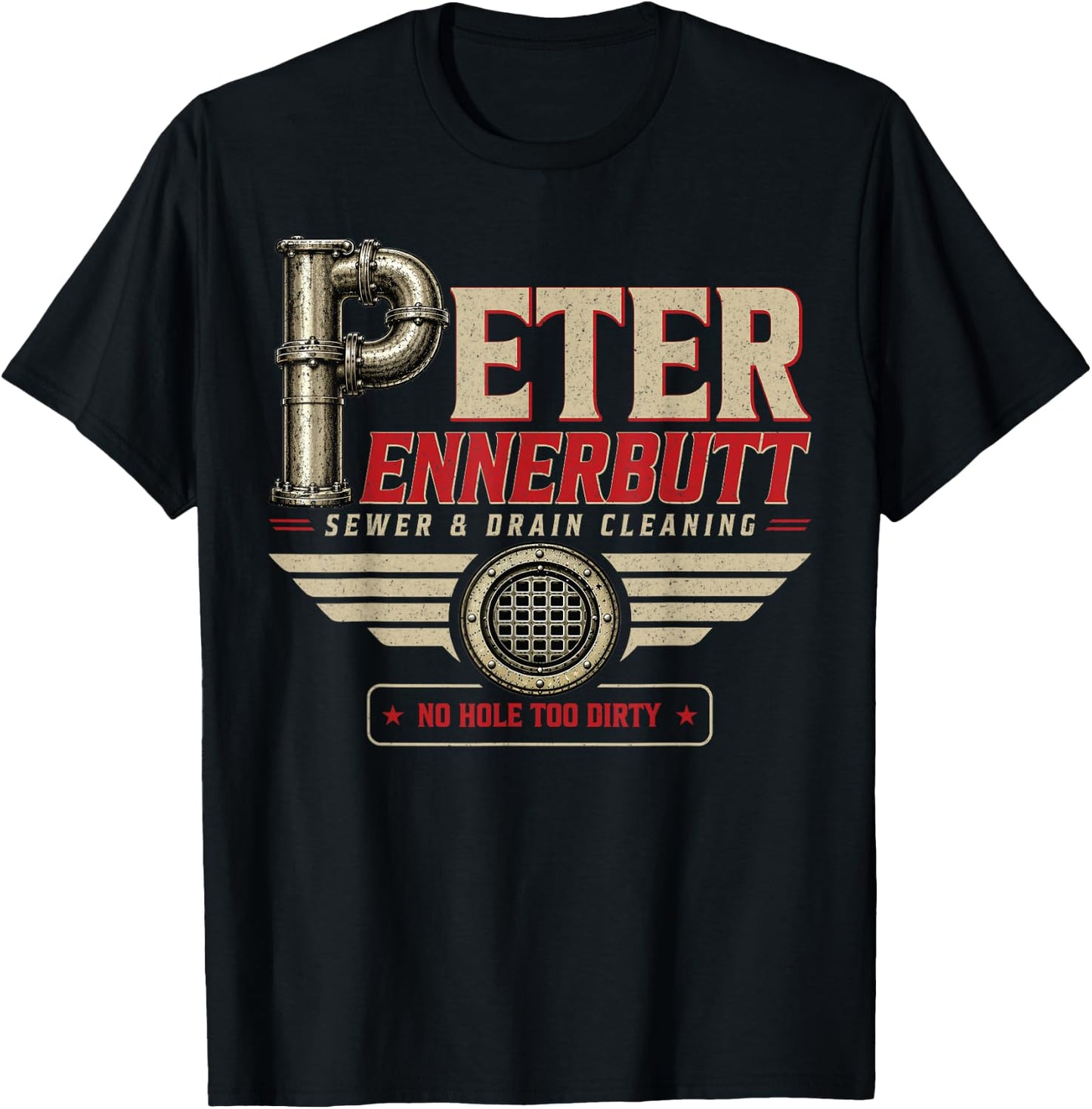 Peter Ennerbutt Funny Adult Humor Innuendo Joke Gag Gifts T-Shirt - T-Shirt | Black