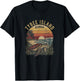 Retro Tybee Island Georgia Drawing Art Design T-Shirt - T-Shirt | Black