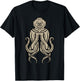 Octopus Helmet Cephalopod Scuba Sea Diver Men Women Kids T-Shirt - T-Shirt | Black