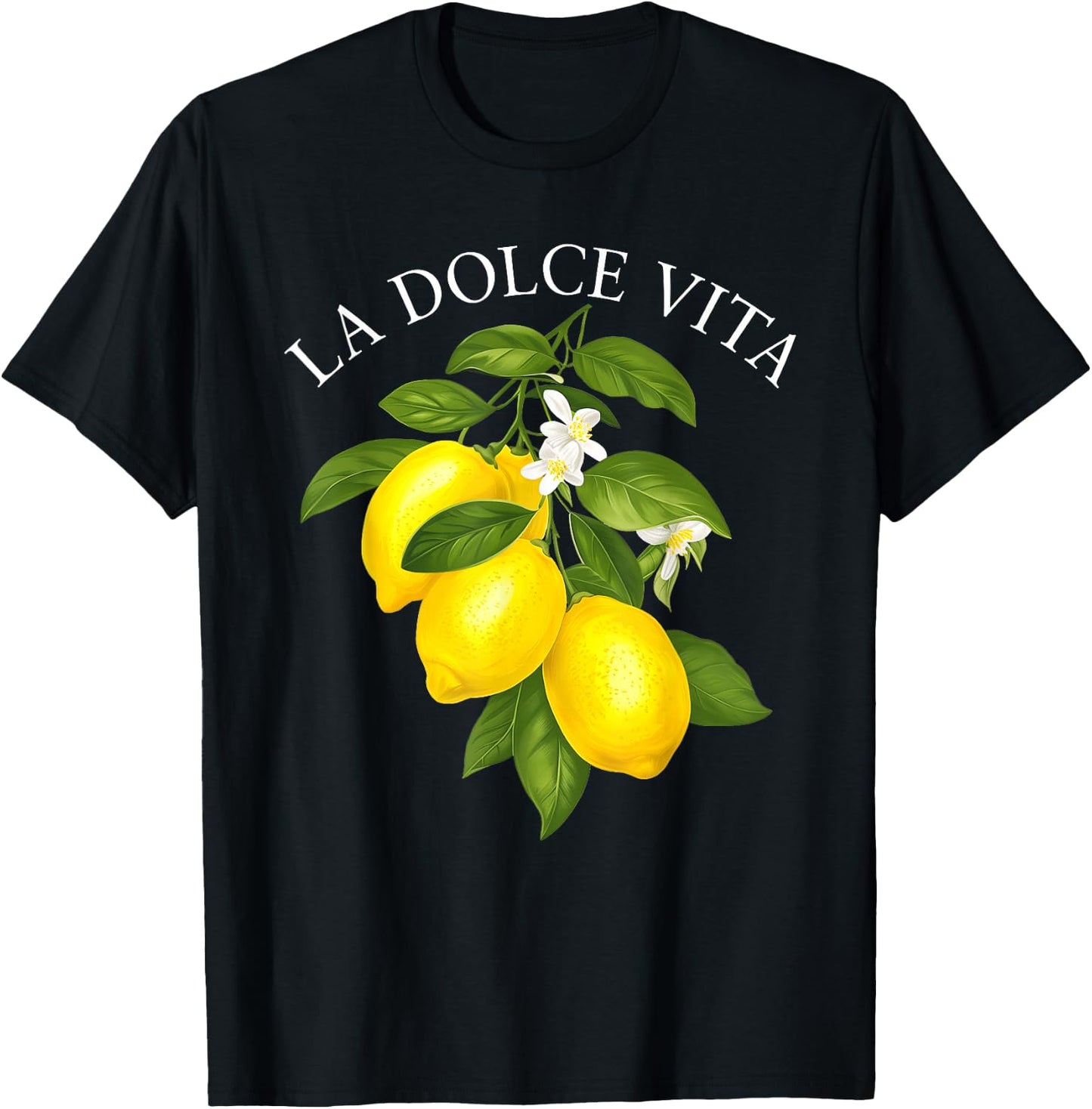 LA Dolce Vita X Limone Lemons Lemon Limoncello Spritz T-Shirt - T-Shirt | Black