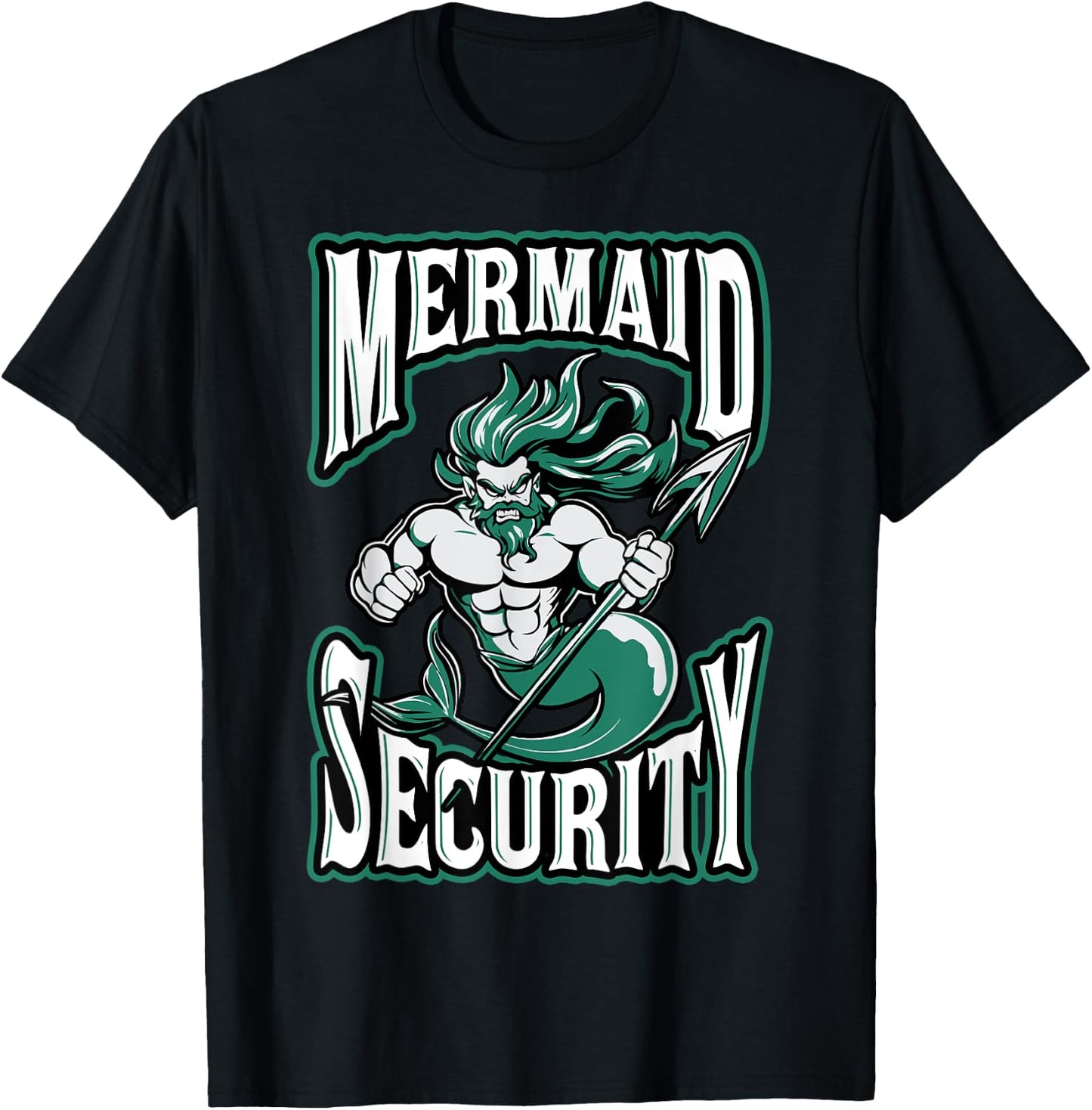 Mermaid Security T-Shirt - T-Shirt | Black