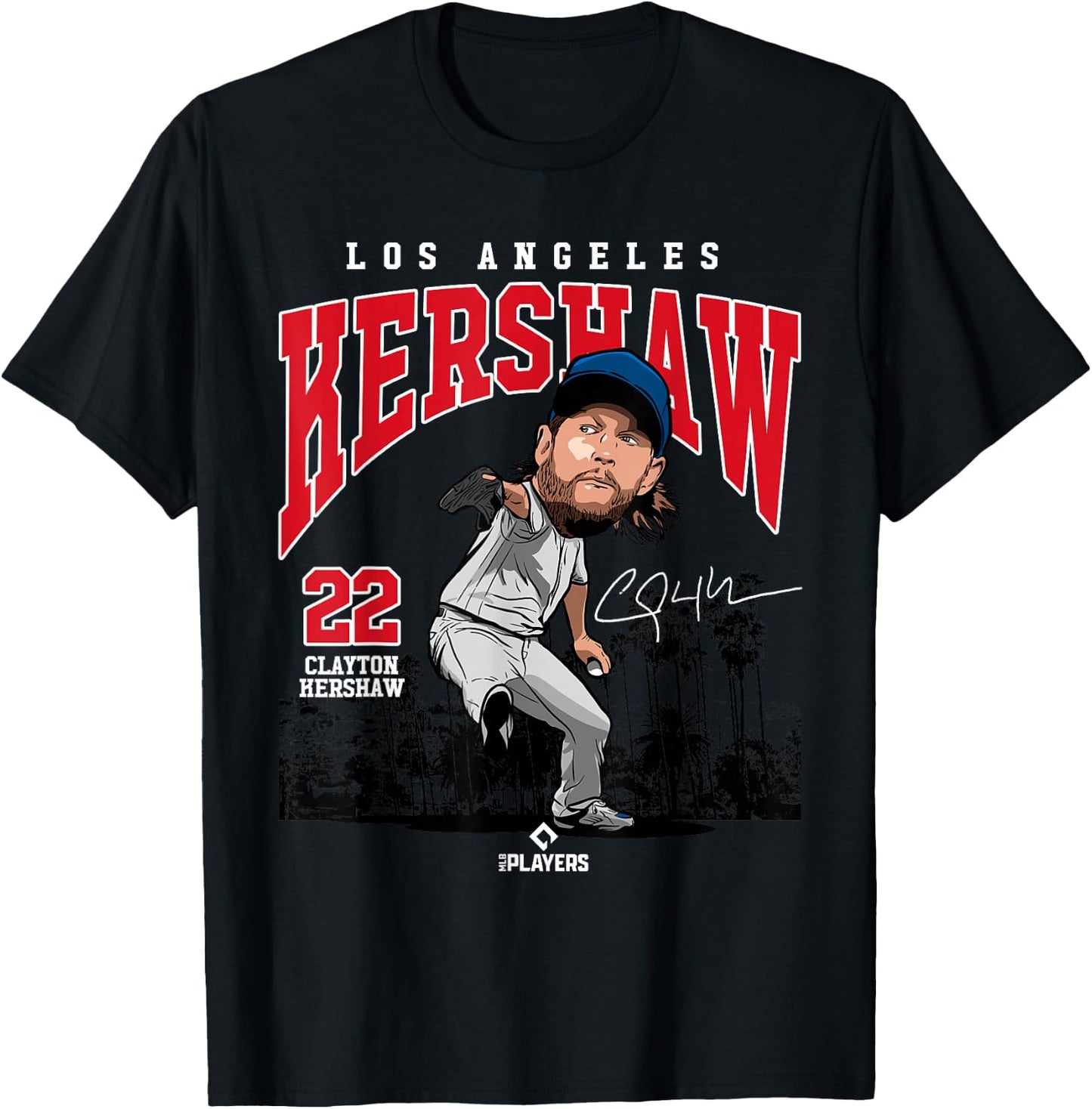 Clayton Kershaw | Los Angeles MLB Player League | MLBKER4042 T-Shirt - T-Shirt | Black