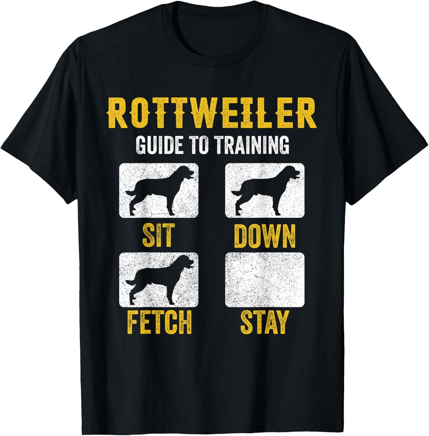 Rottweiler Guide To Training Shirts, Dog Mom Dad Lover Owner T-Shirt - T-Shirt | Black