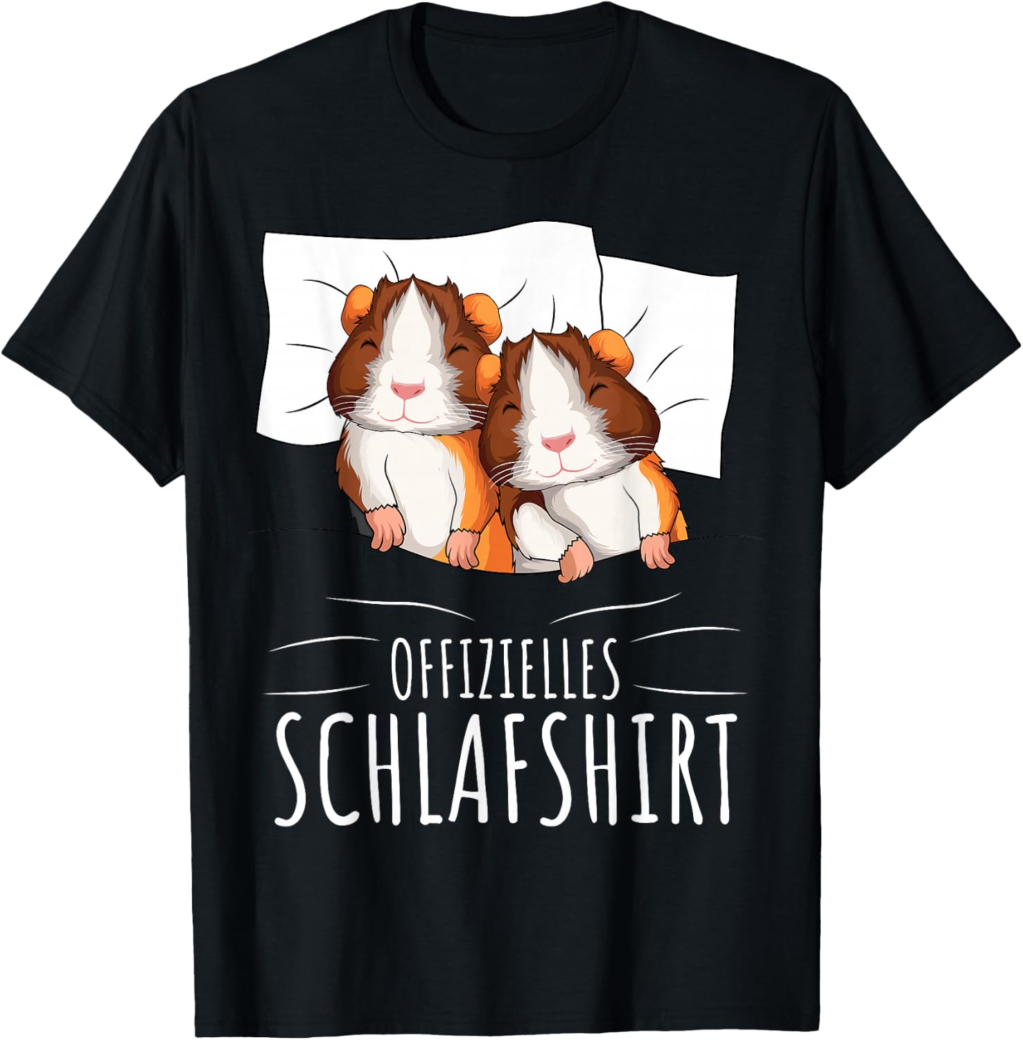 Guinea Pig Official Sleep Shirt , black T-Shirt - T-Shirt | Black