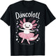 Dancolotl Axolotl Dancing T-Shirt - T-Shirt | Black